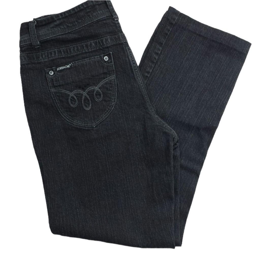 Jordache Black Straight Leg Jeans Size 28